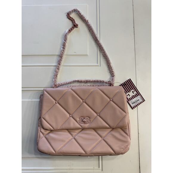 Gilda paris Handbags - Gilda Paris Quilted Blush Pink Crossbody Purse Chain Strap Medium NWT MSRP $140